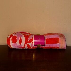 Lilly Pulitzer For Target Pink and Orange Beach Towel NWT